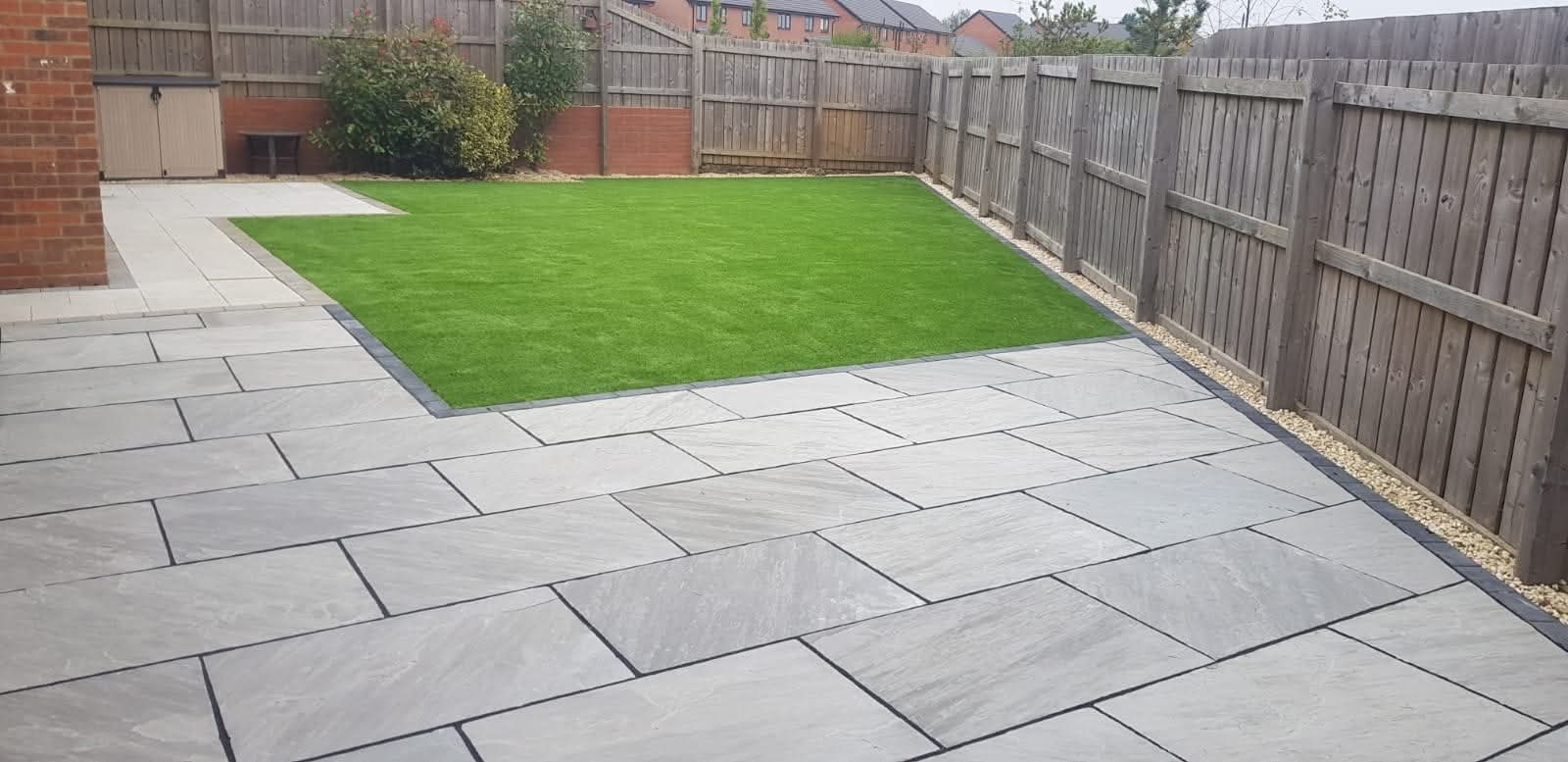 E.R.D Paving completed project 3 — driveways, patios, landscaping, fencing, and groundworks across the North East
