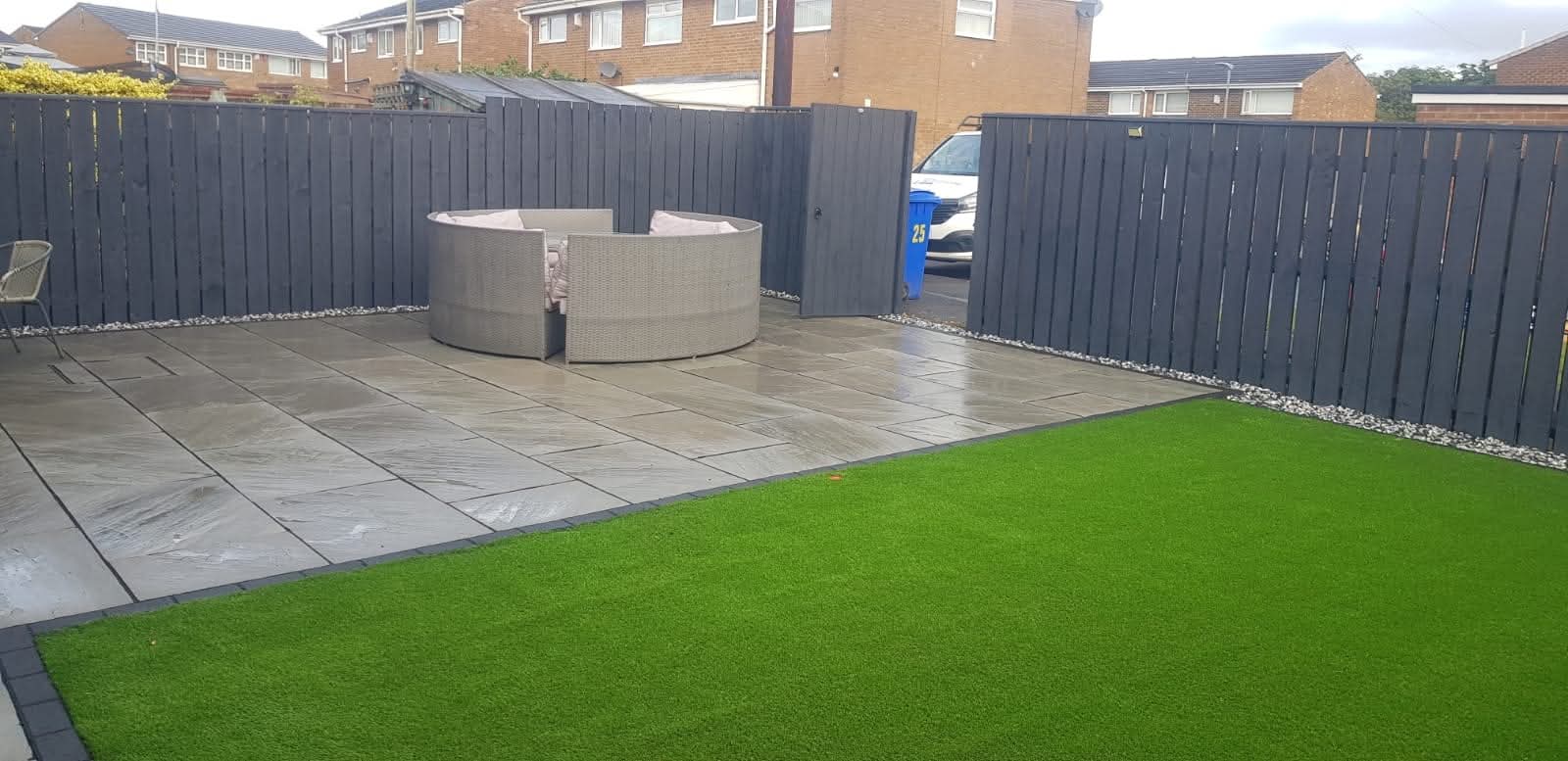 E.R.D Paving completed project 5 — driveways, patios, landscaping, fencing, and groundworks across the North East