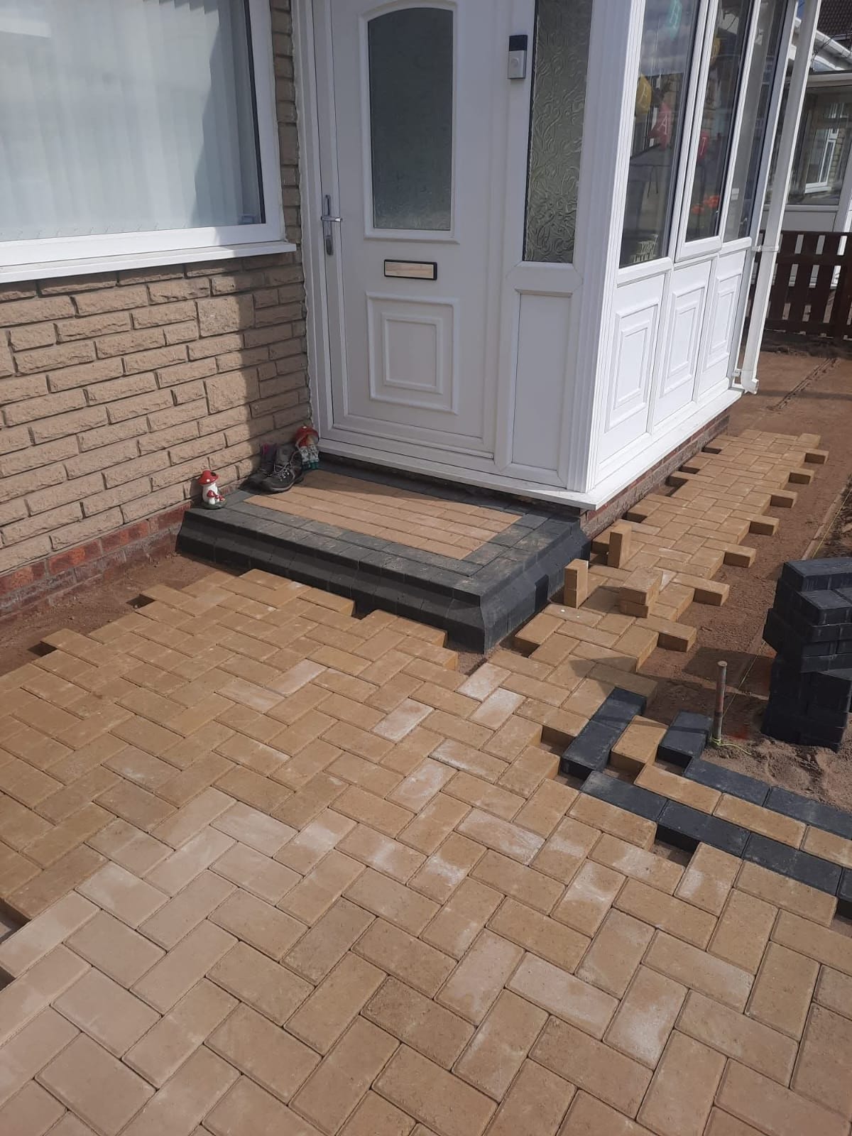 E.R.D Paving completed project 108 — driveways, patios, landscaping, fencing, and groundworks across the North East