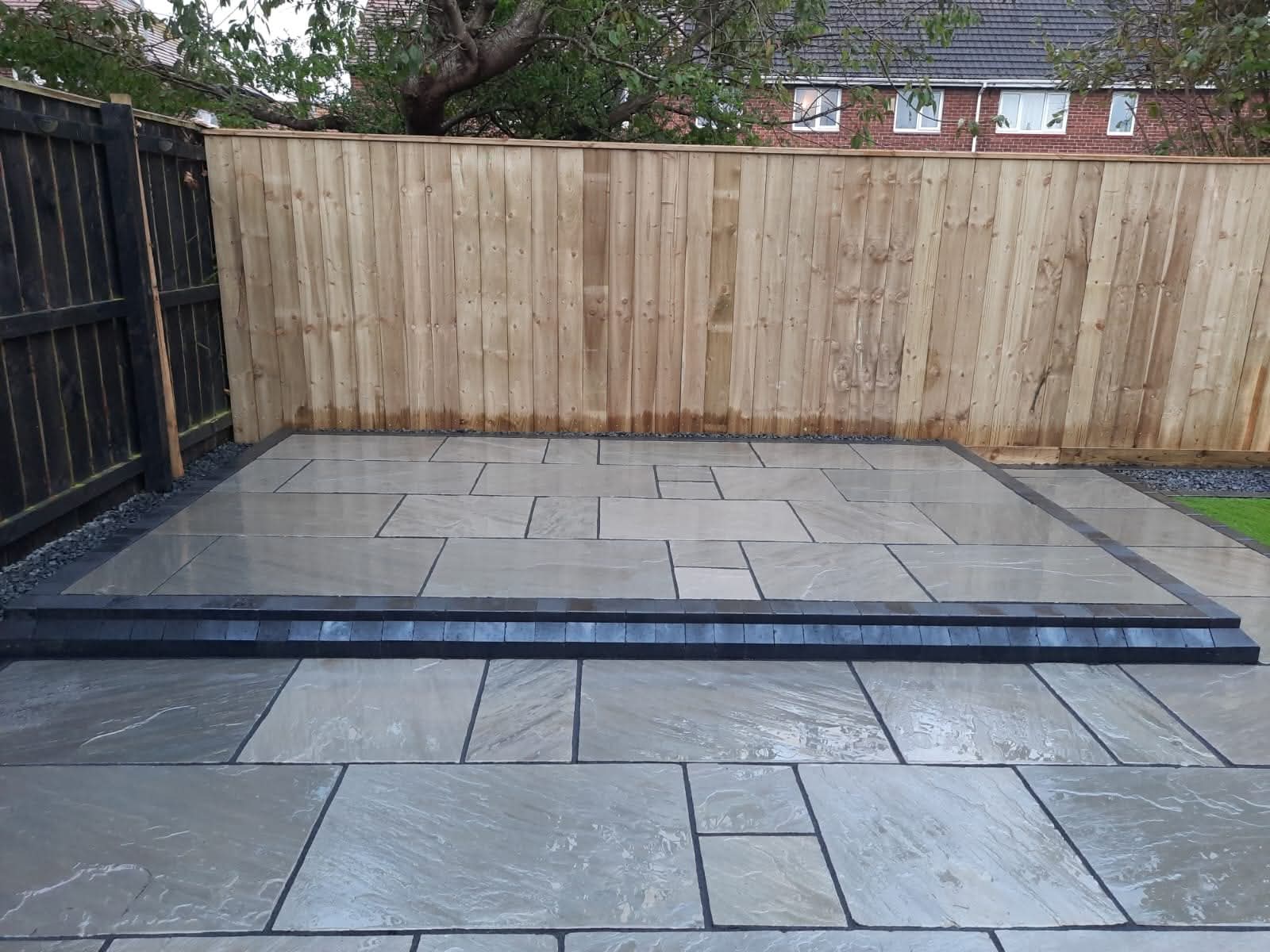 E.R.D Paving completed project 117 — driveways, patios, landscaping, fencing, and groundworks across the North East
