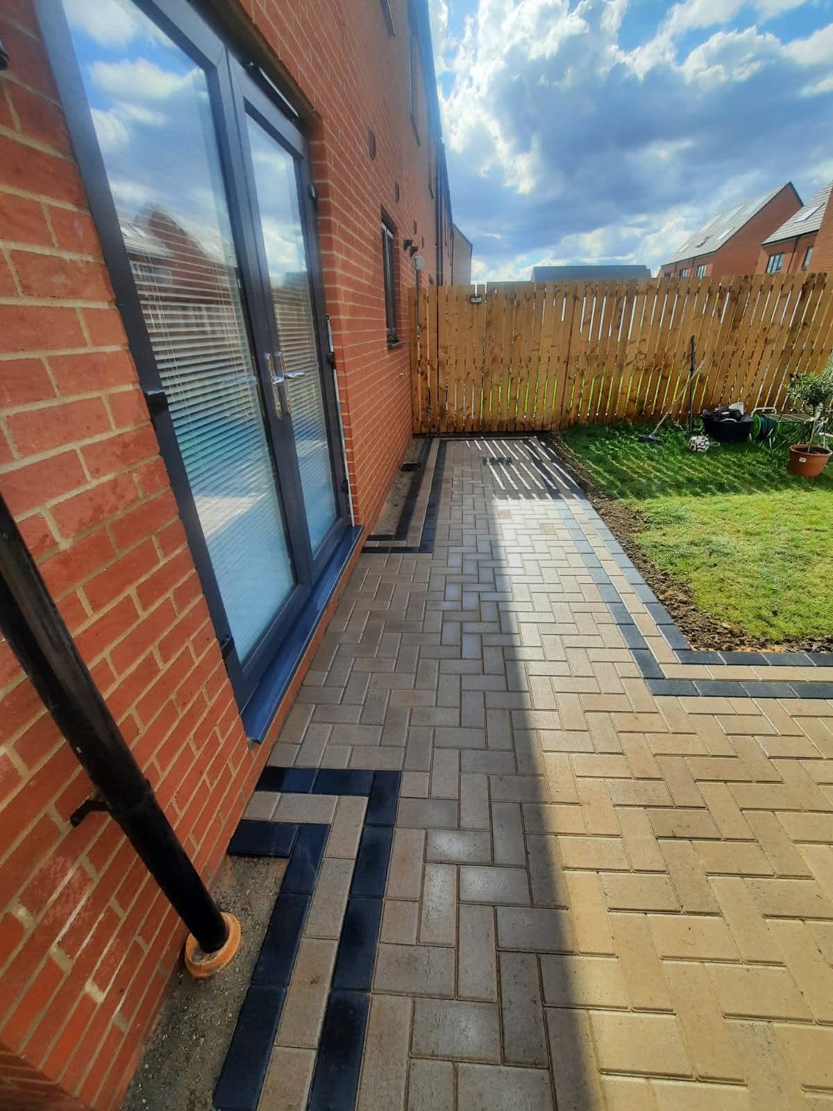 E.R.D Paving completed project 147 — driveways, patios, landscaping, fencing, and groundworks across the North East