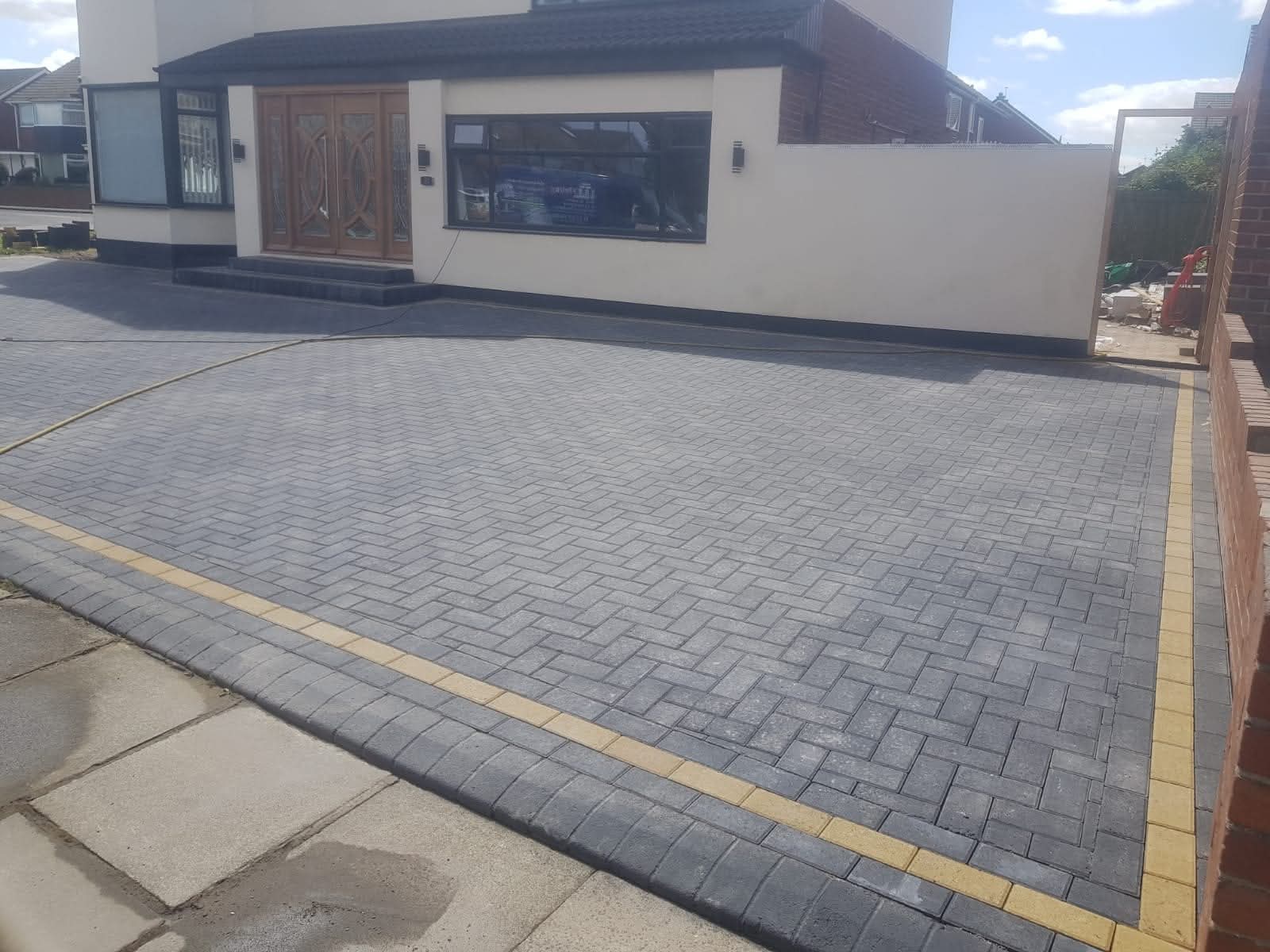 E.R.D Paving completed project 63 — driveways, patios, landscaping, fencing, and groundworks across the North East