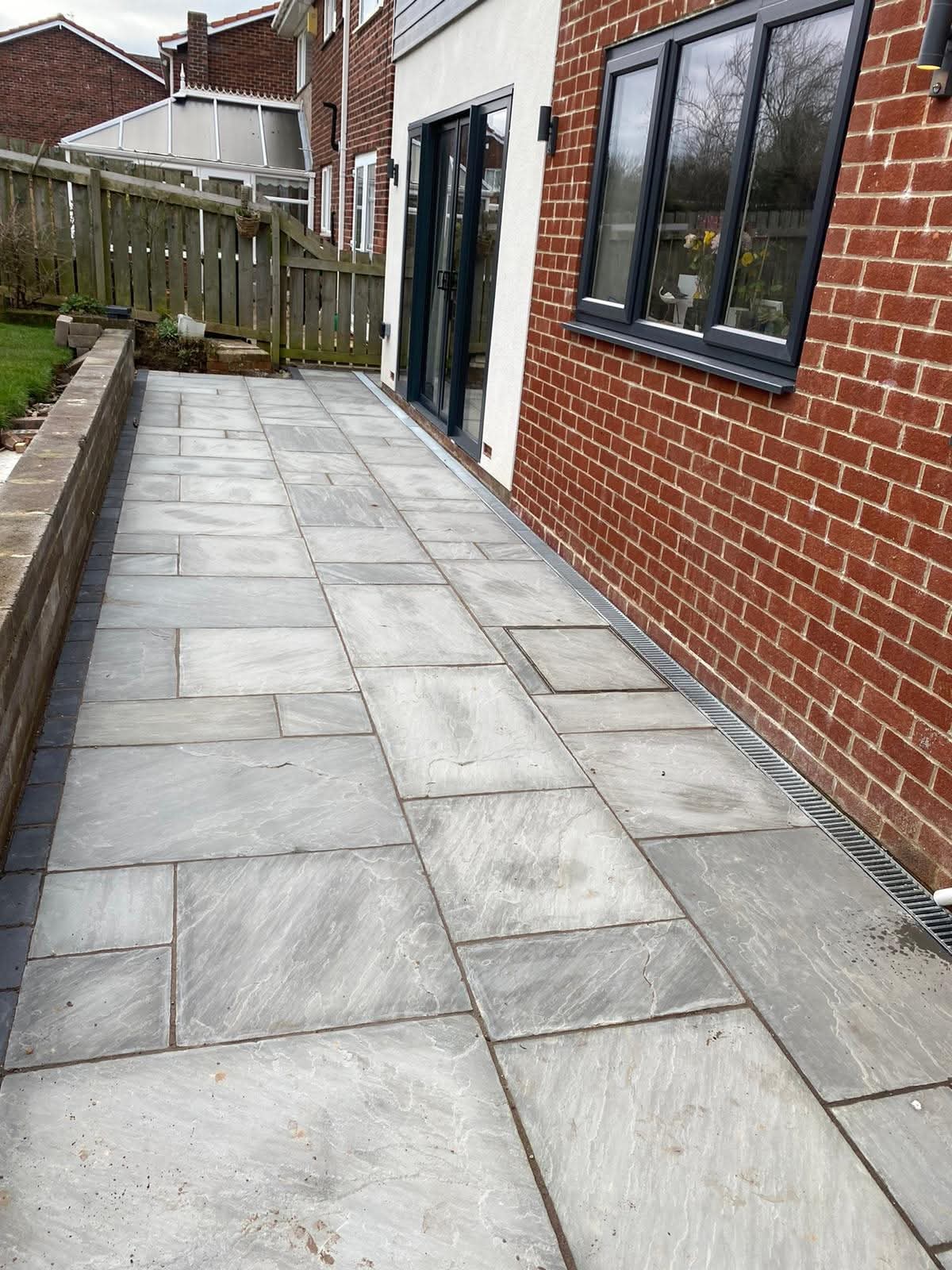 E.R.D Paving completed project 93 — driveways, patios, landscaping, fencing, and groundworks across the North East