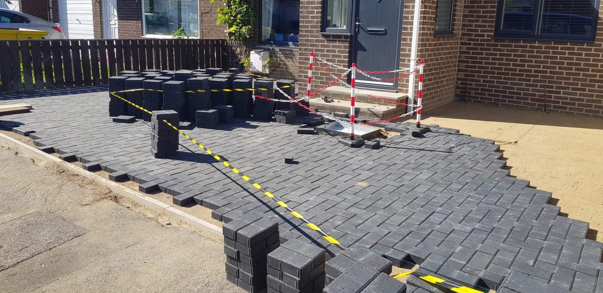 Drainage and foundation groundworks completed by E.R.D Paving in Northumberland