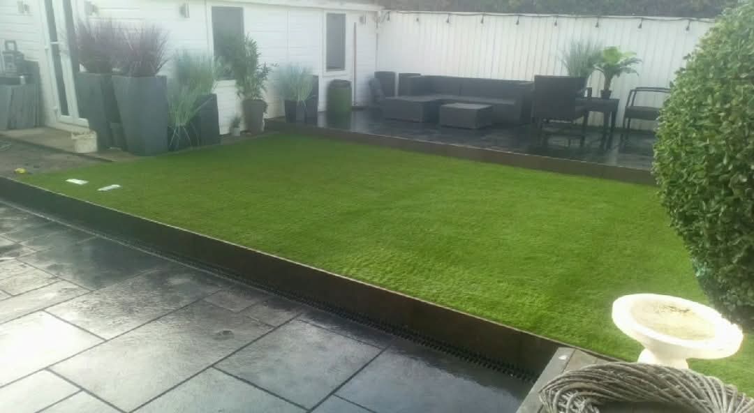 Professional soil preparation and turfing project by E.R.D Paving